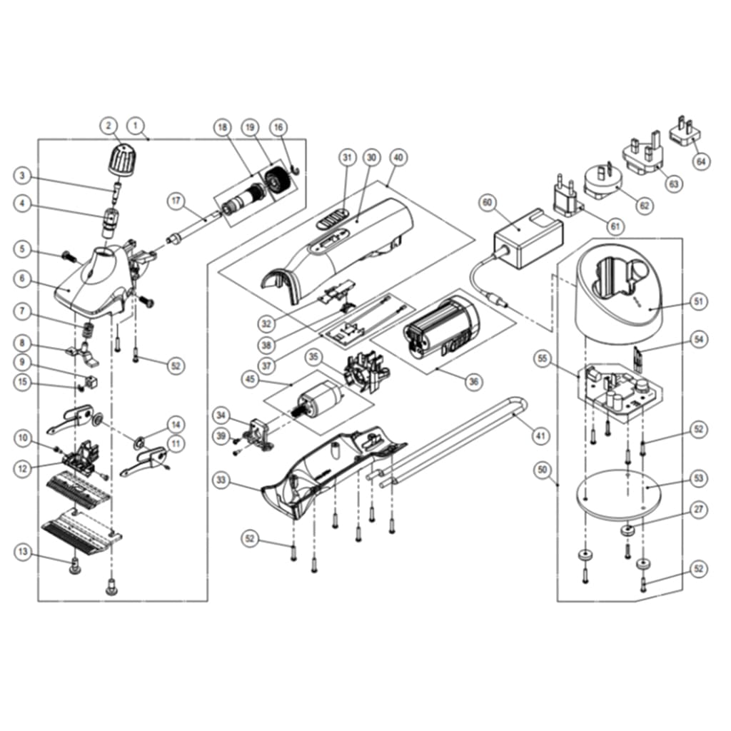 Spare part image Voorste motorhouder tbv Heiniger Xplorer